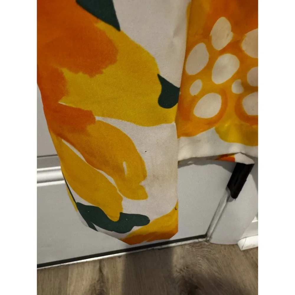 Vintage‎ Malia Honolulu Floral Maxi Dress Hawaiian Aloha Yellow Orange Sz S 70s - Picture 16 of 16